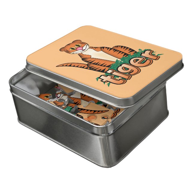 TIGER JIGSAW PUZZLE (Lid Open)