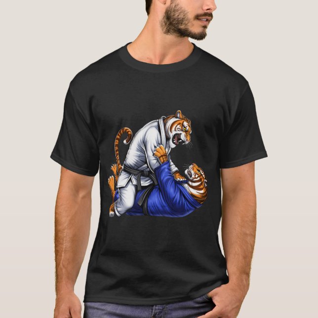 Tiger Jiu-Jitsu Wrestlers T-Shirt (Front)