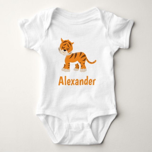 Tiger Jungle Baby Bodysuit (Front)