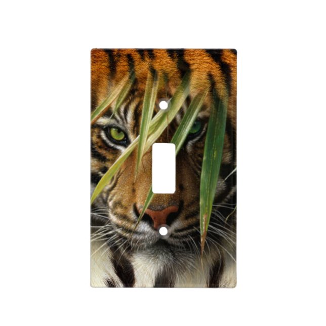 Tiger Jungle Room Light Switch Plate Cover (Front)