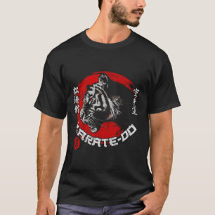Tiger Karate Symbol Shotokan Dojo Training Kanji J T-Shirt