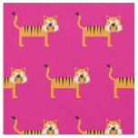 Tiger Kid Baby Nursery Pink Cat Fabric
