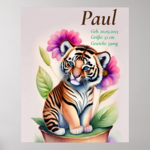 Tiger - Kids Motif Poster