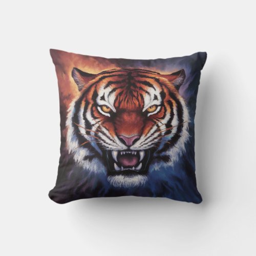 tiger king throw pillow