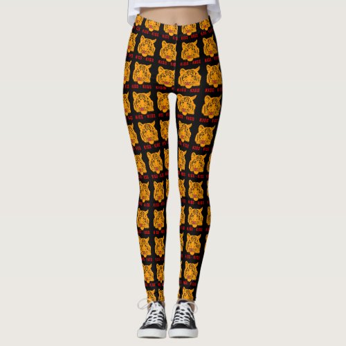 Tiger _ Kiss _ Kiss Dark Leggings