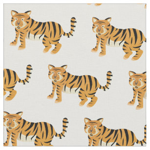 Tigers Print Fabric, Wallpaper and Home Decor