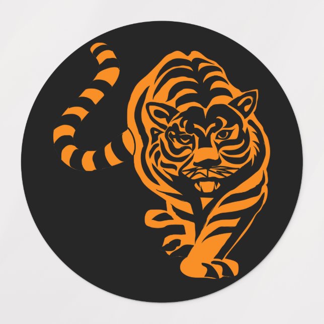Tiger Labels (Design 1)