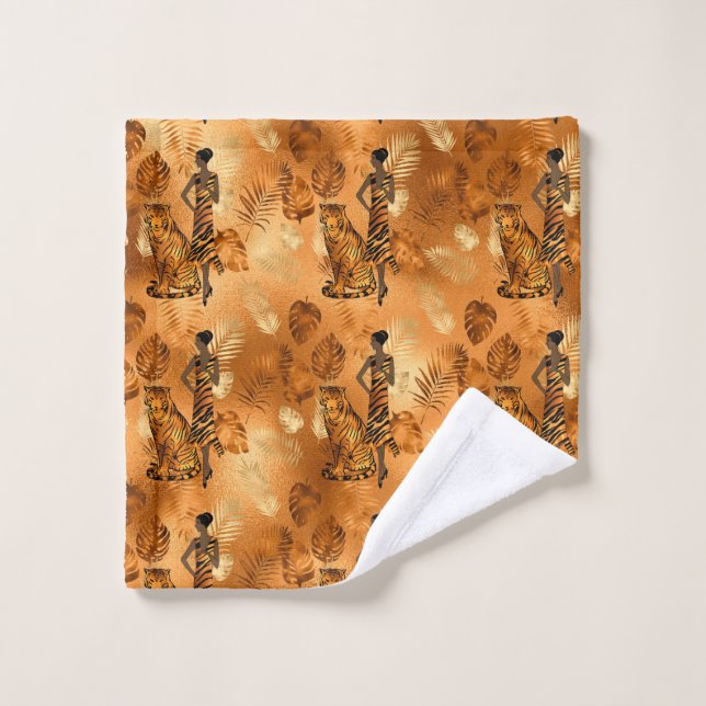 Tiger Lady Gold Wash Cloth (Wash Cloth)