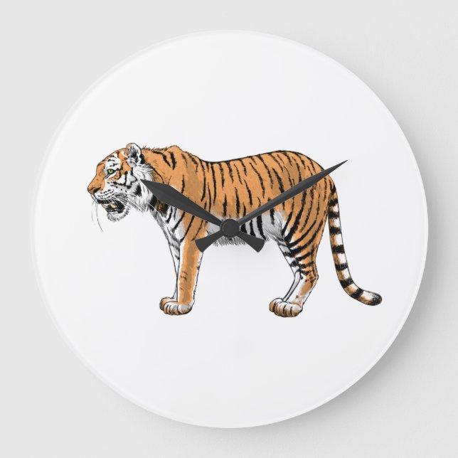 Tiger Large Clock (Front)