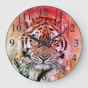 Tiger Large Clock