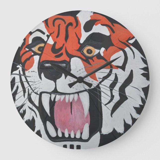 Tiger  large clock (Front)
