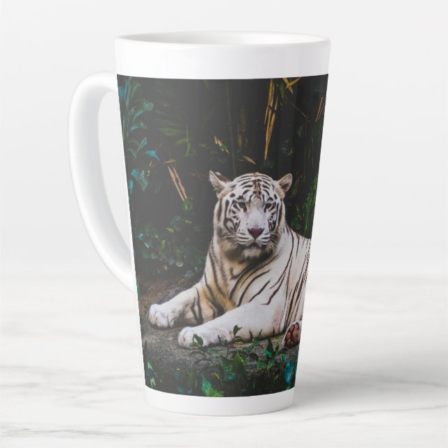 Tiger Latte Mug (Left Angle)