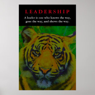 Tiger Leadership Motivational Poster
