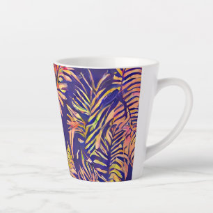 Tiger Leaf Latte Mug