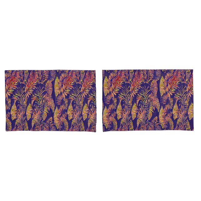 Tiger Leaf Pillow Case (Front-Set)
