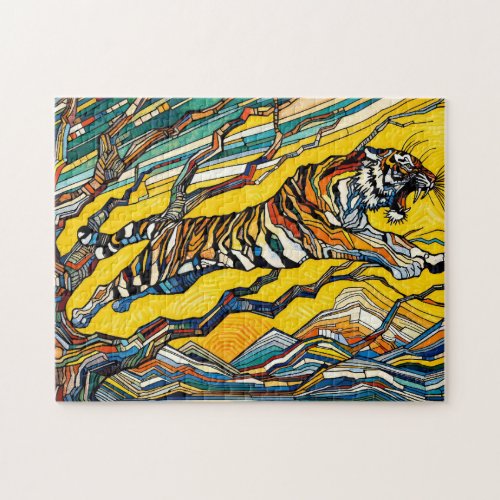 Tiger Leaping from a Tree Puzzle