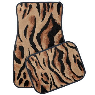 Tiger Leopard: Animal Skin Seamless Car Floor Mat