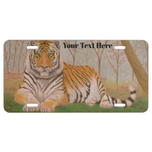 Tiger License Plate