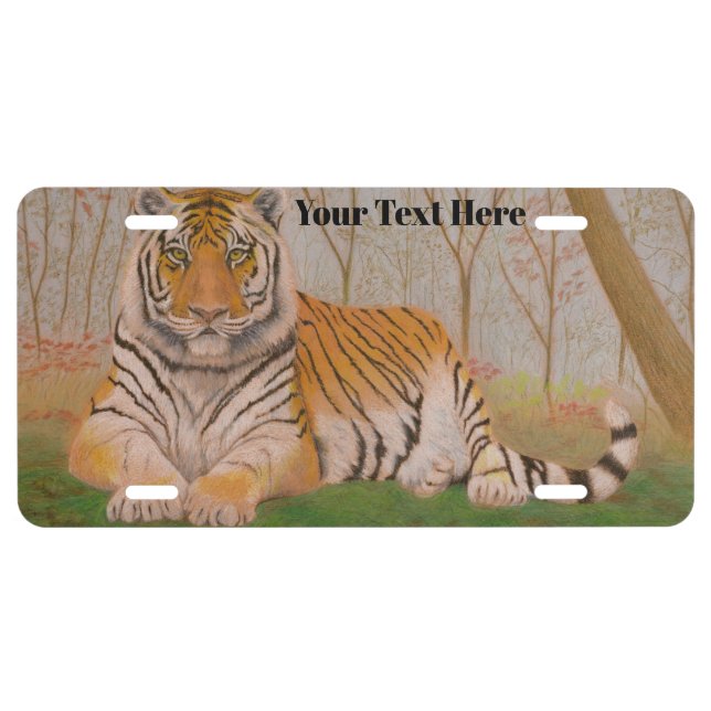 Tiger License Plate (Front)