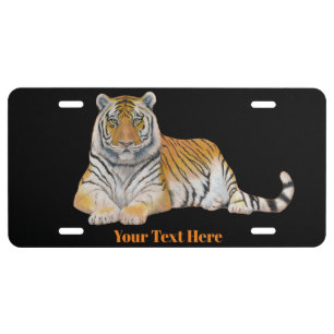Tiger License Plate