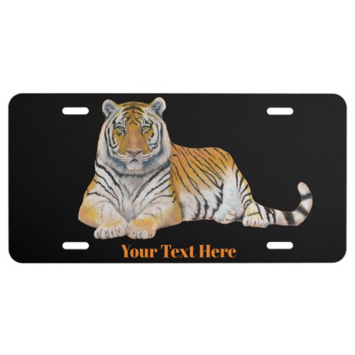 Tiger License Plate