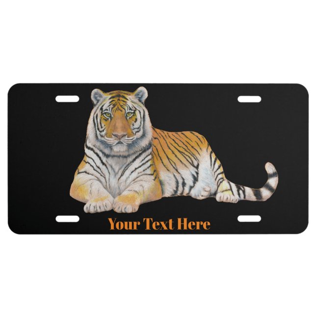 Tiger License Plate (Front)