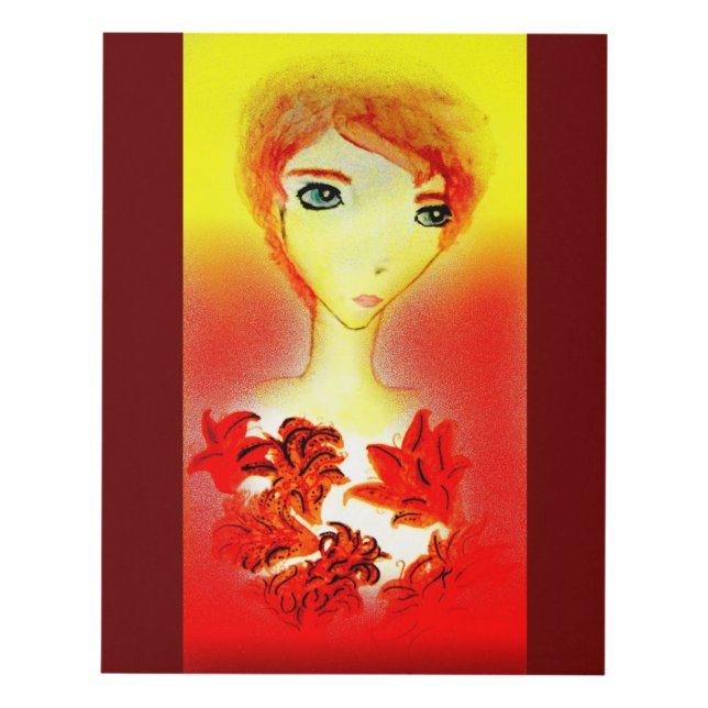 Tiger-lilies 11x14 panel wall art (Front)