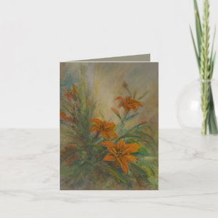 Tiger Lilies 4 x 5.6" Card