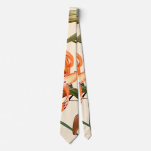 Tiger Lilies And Buds Neck Tie
