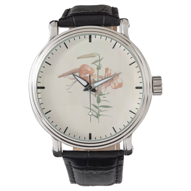 Tiger Lilies And Buds Watch (Front)
