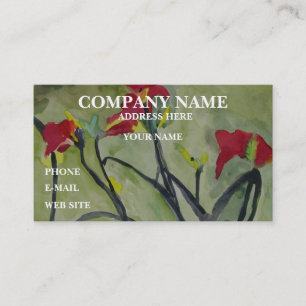 TIGER LILIES - Business Cards