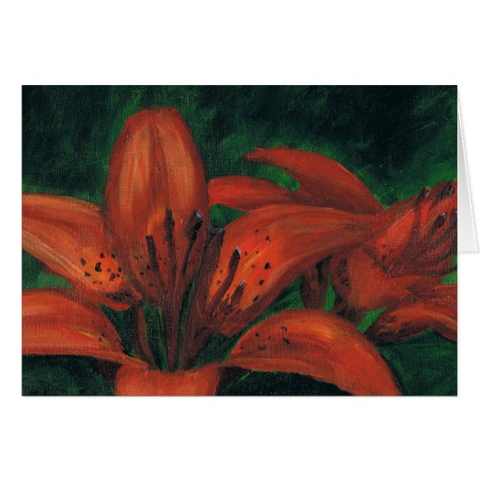 Tiger Lilies Cards (Front Horizontal)