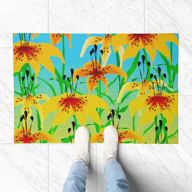 Tiger Lilies Doormat (Indoor)