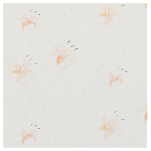 Tiger lilies fabric