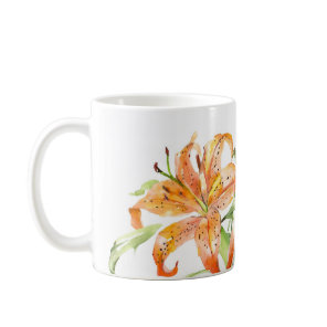 Tiger lilies flowers mug