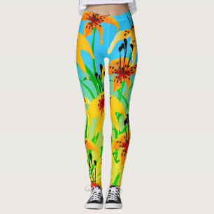Tiger Lilies Leggings