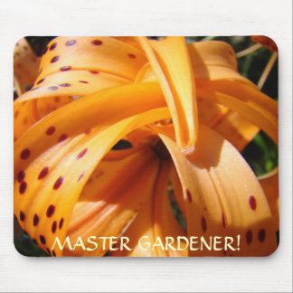 TIGER LILIES Mousepad MASTER GARDENER Gifts