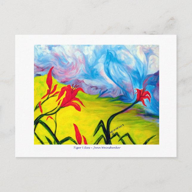 Tiger Lilies POST CARD (Front)
