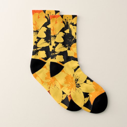 Tiger Lilies Socks