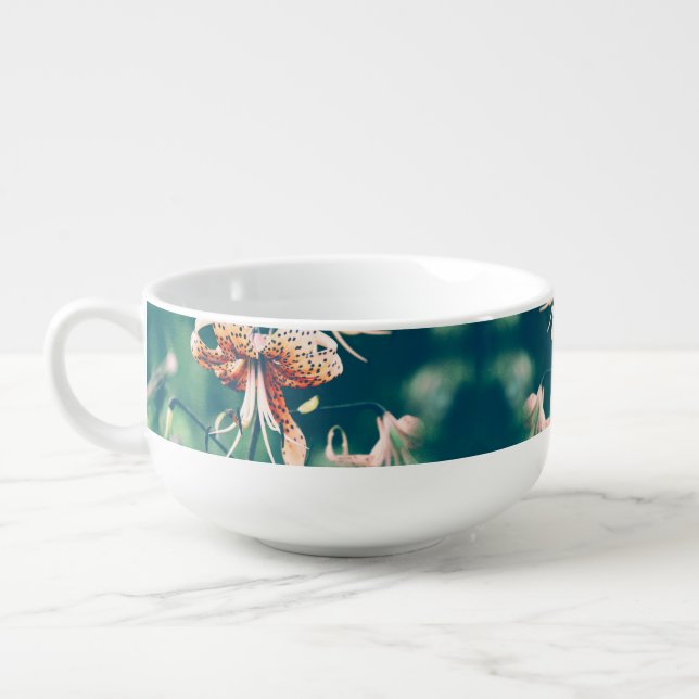 Tiger lilies soup mug (Right)