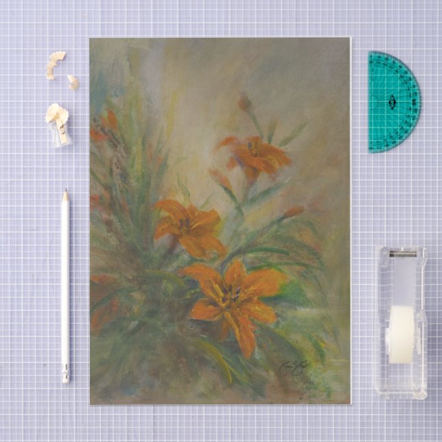 Tiger Lilies Tissue Paper (Craft)