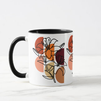 Tiger Lilies with Color Palette Mug