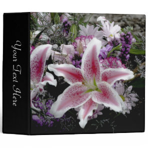 Tiger Lily Black Photo Album Binder