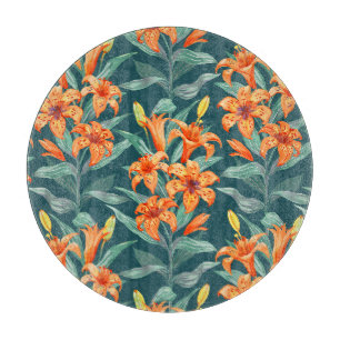 Tiger Lily Cutting Board