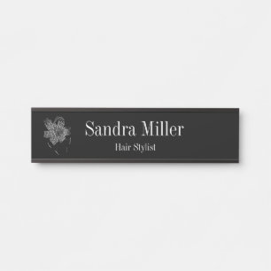Tiger Lily Hanging Nameplate Door Sign