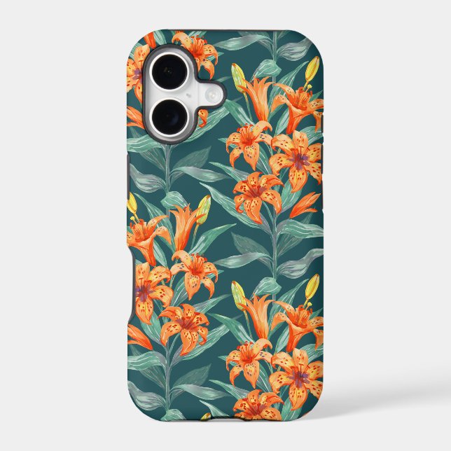Tiger Lily Iphone Case (Back)