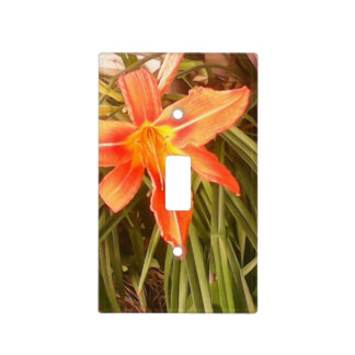 Tiger lily light switch cover
