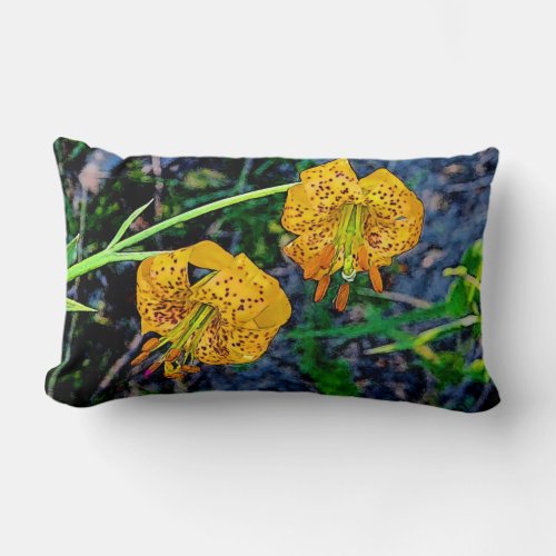 Tiger Lily Lumbar Pillow