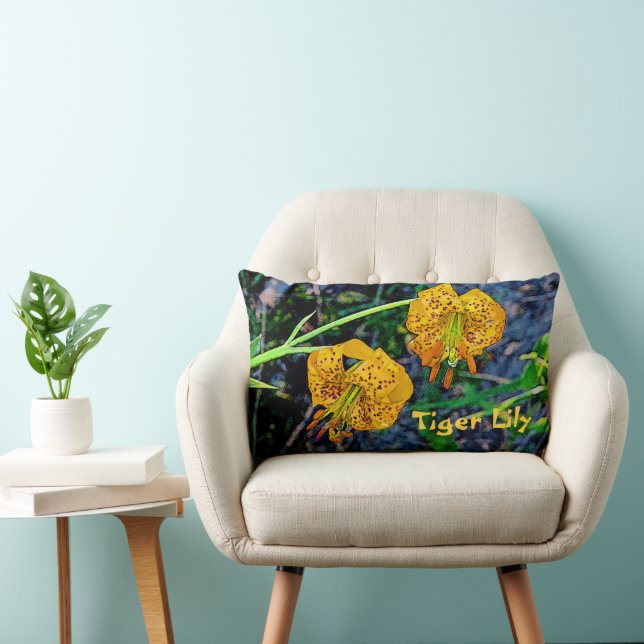 Tiger Lily Lumbar Pillow (Chair)