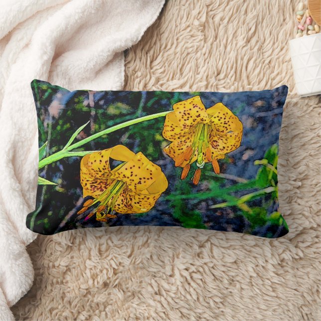 Tiger Lily Lumbar Pillow (Blanket)